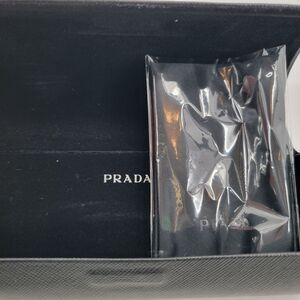 Authentic Prada Eyeglasses Black Magnetic Small Clamshell Hard CASE ONLY + Cloth